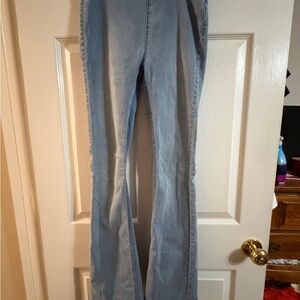 We the Free Twenty-eight light jeans high rise flare bottom pull-on size 28